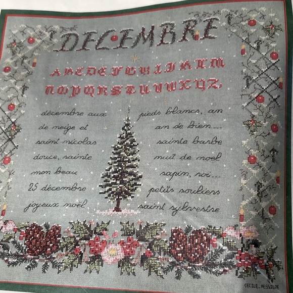 Vintage Le Bonheur des Dames París French December sampler...